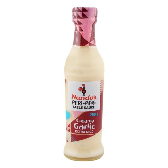 Nando'S Creamy Garlic Extra Mild Peri-Peri Table Sauce, 250 ml