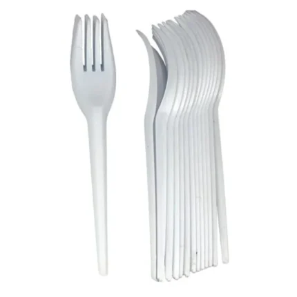 Disposable-Clear-Plastic-Fork-Set-Pack of-100
