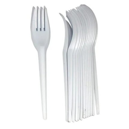 Disposable Clear Plastic Fork Set – Pack of 100