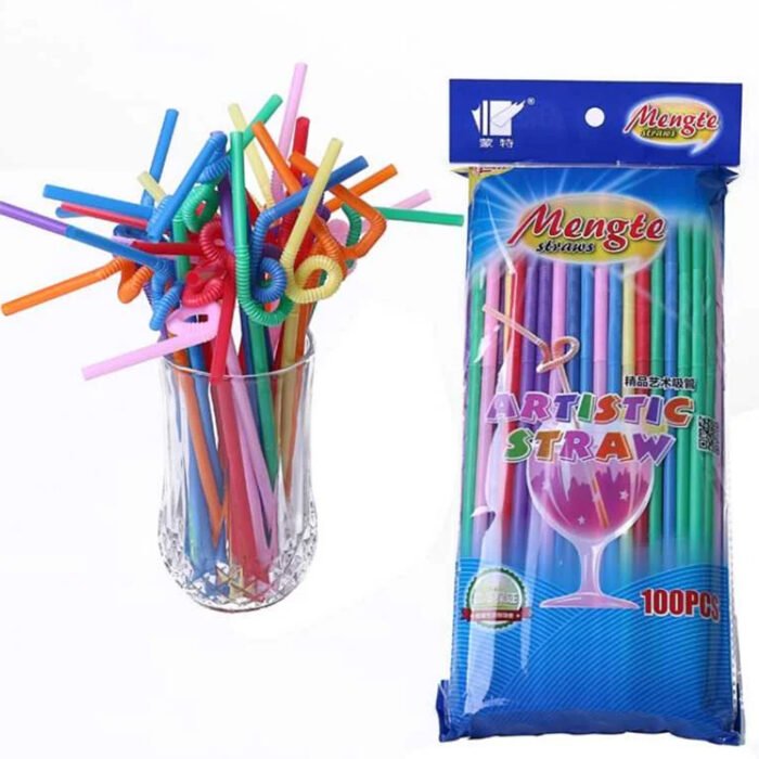 Magic Straw Multicolour – Pack of 100