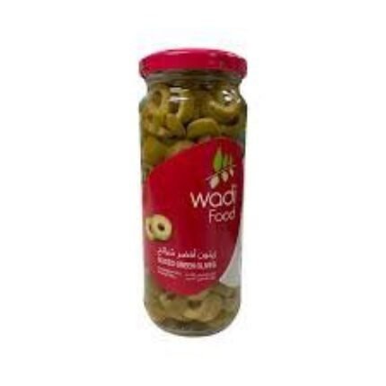 Wadi Food Sliced Ripe Olives Green 115g