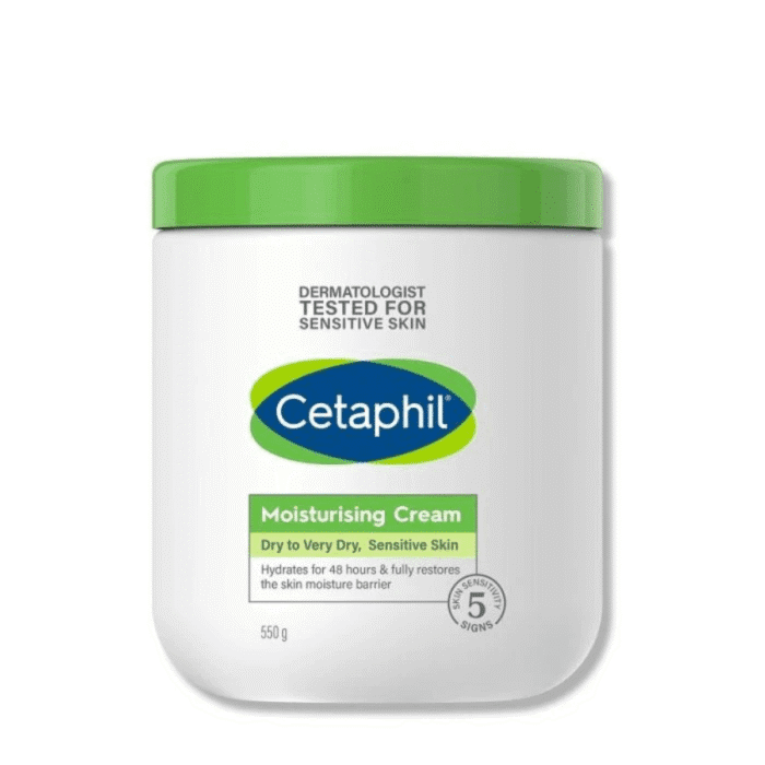 Cetaphil Moisturizing Cream 550ml for dry and sensitive skin hydration