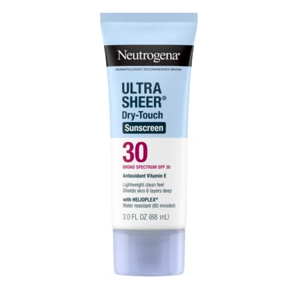 Neutrogena Ultra Sheer Dry Touch Sunscreen SPF 70 broad-spectrum lightweight sun protection