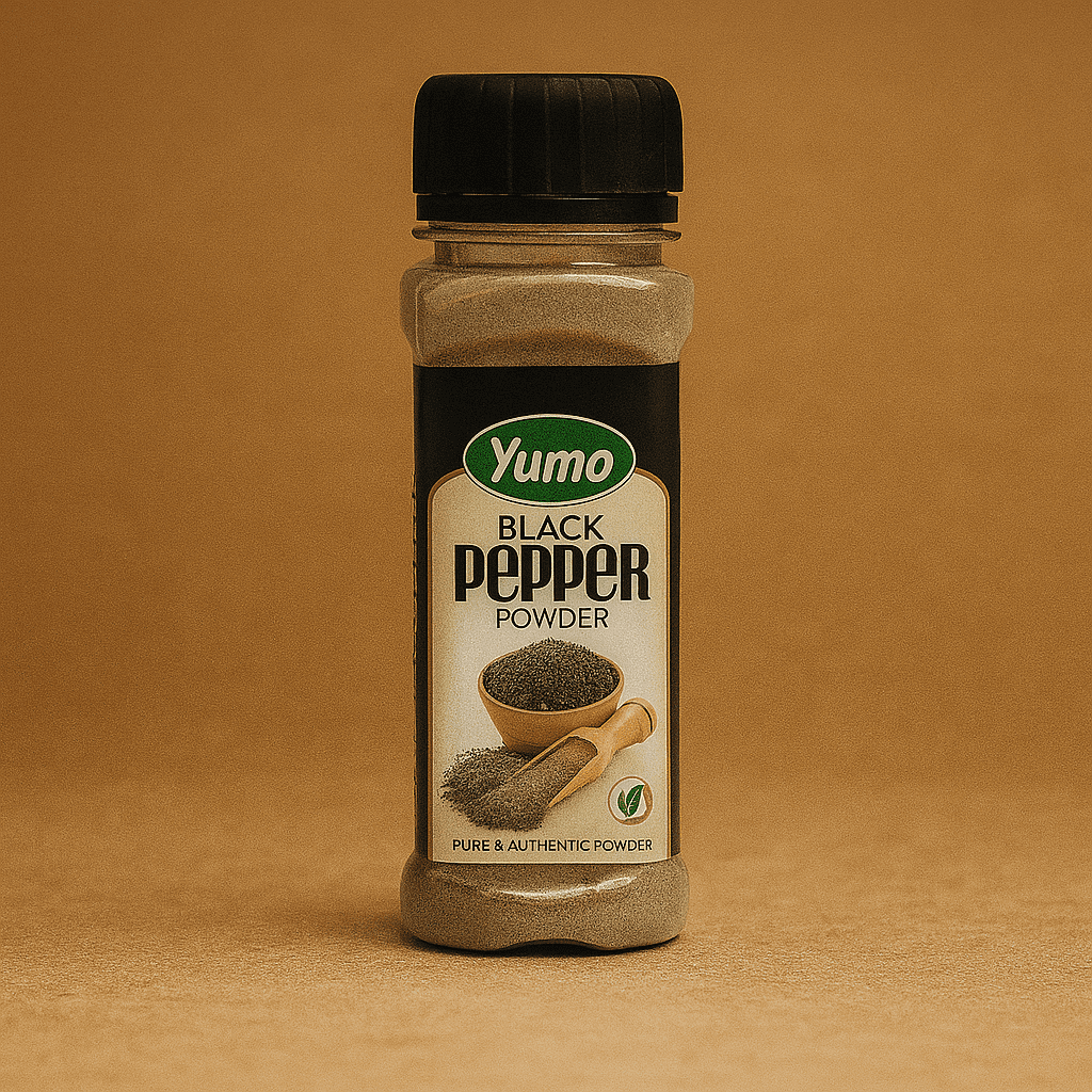 Yumo Black Pepper Powder – Freshly Ground & Pure Spice Yumo Black Pepper Powder Pakistan