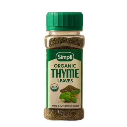 Yumo Organic Thyme Leaves 100g jar – premium dried herb spice with natural aroma
