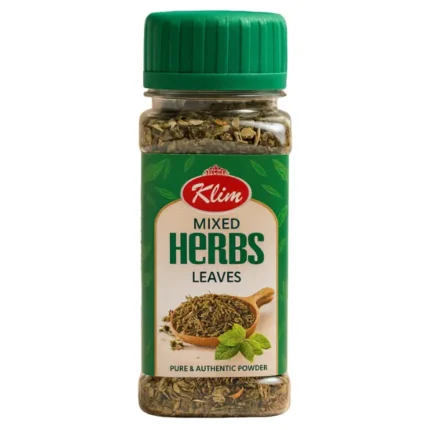 Klim Mixed Herbs Leaves 100g bottle – premium dried herb blend for cooking and seasoning