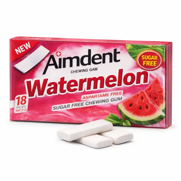 Aimdent Watermelon Sugar-Free Chewing Gum – 18 Pieces | Fresh & Healthy Aimdent Watermelon Sugar-Free Chewing Gum in Lahore