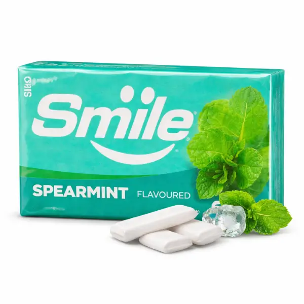 Smile Spearmint Chewing Gum 6 Pcs – Fresh Mint Gum Online Pakistan Smile Spearmint Chewing Gum 6 Pcs in Lahore