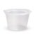 Round Disposable Plastic Food Container With Lid – Pack of 100