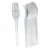 Disposable Clear Plastic Fork Set – Pack of 100
